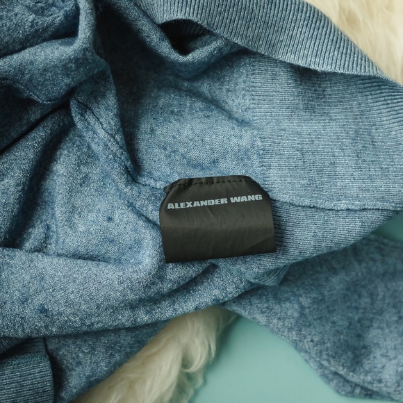 Tricot Alexander Wang M Blue Merino Wool Sweater - Picture 8 of 8